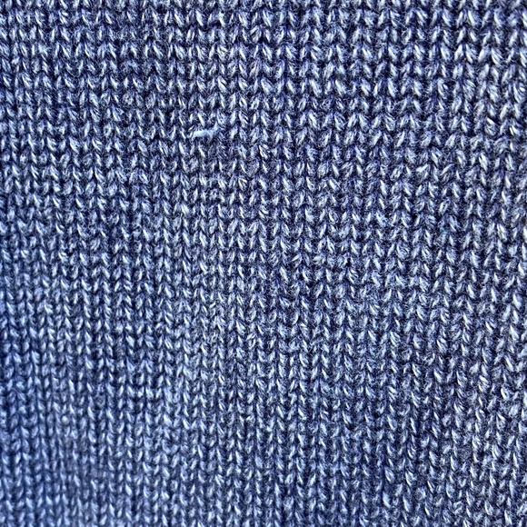 Quacker Factory Blue Knit Crystal Embellished Full Zip Sweater 2X Denim Pockets - Picture 8 of 12